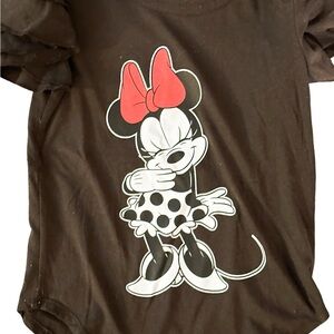 Chaser Kids Black Tee with Minnie Mouse Character